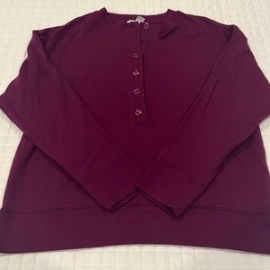 Sz S Athleta Henley Pullover